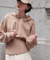 ハイウエスト切り替えガーリーポンチパーカーsdp0006 ベージュ