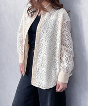 透かしレースオーバーシルエットシャツ
sdp0053 アイボリー