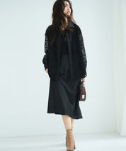 透かしレースオーバーシルエットシャツ
sdp0053 ブラック