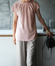 前後2wayフレンチスリーブブラウスsdp0059 ピンク