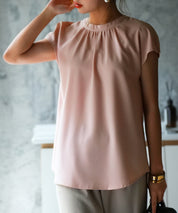 前後2wayフレンチスリーブブラウスsdp0059 ピンク