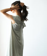 前後2wayフレアロングワンピースsdp0060 グレー