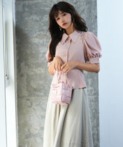 パワーショルダースタイルアップブラウスsdp0061 ピンク
