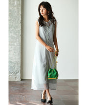 メッシュカーディガンとキャミワンピースの2点セットsdp0065-102-18