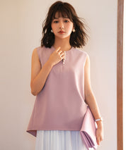 パールキーネックノースリーブブラウスsdp0078-102-26