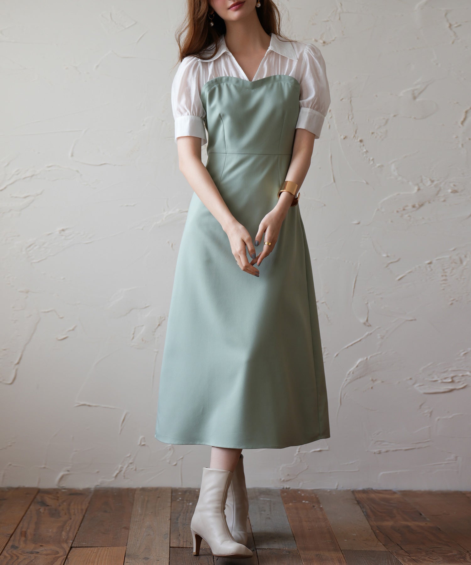 ドッキングビスチェロング丈ワンピースsdp0084-102-35