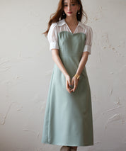 ドッキングビスチェロング丈ワンピースsdp0084 グリーン