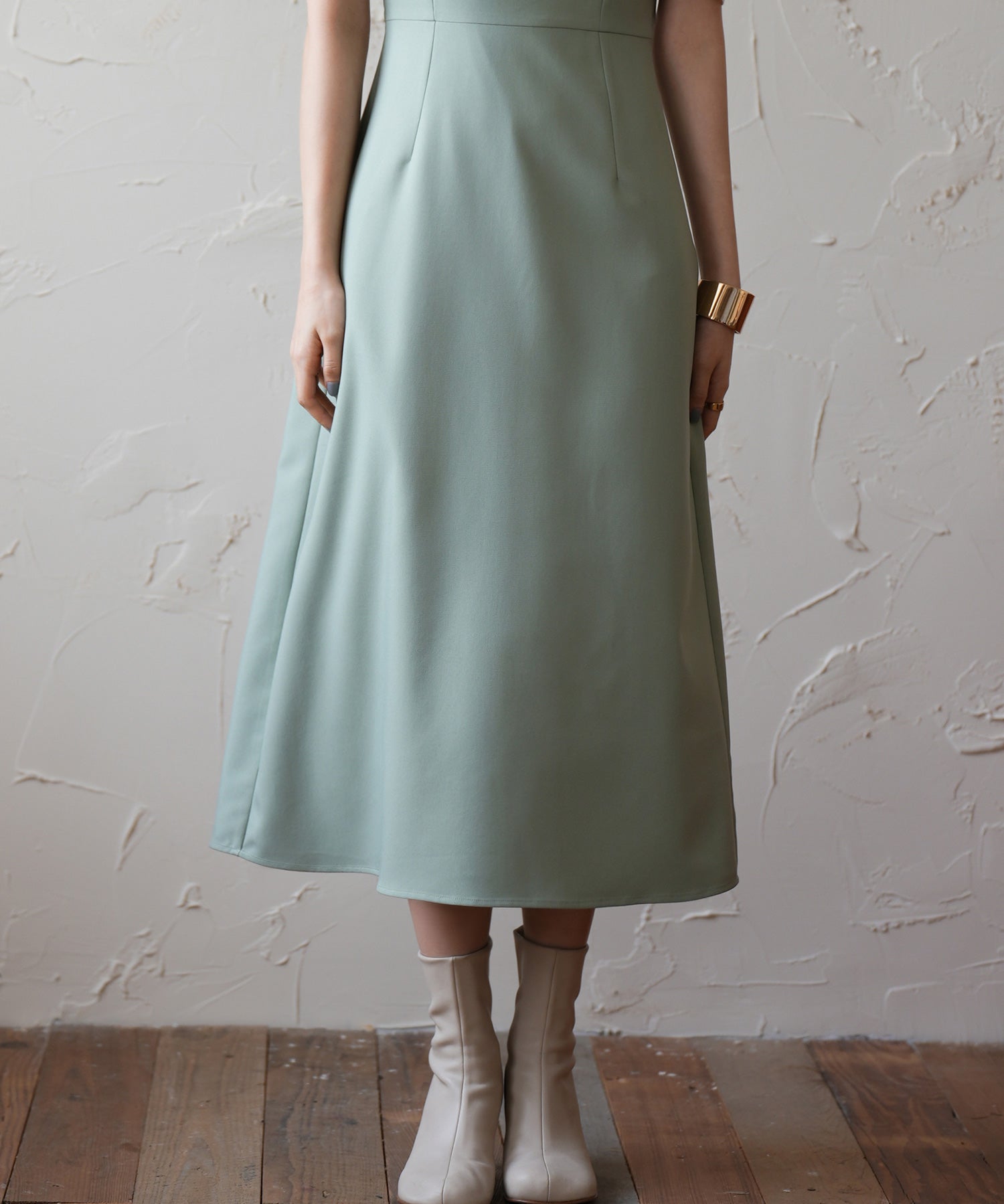 ドッキングビスチェロング丈ワンピースsdp0084 グリーン