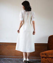 ドッキングビスチェロング丈ワンピースsdp0084 アイボリー