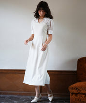 ドッキングビスチェロング丈ワンピースsdp0084 アイボリー