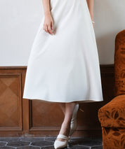 ドッキングビスチェロング丈ワンピースsdp0084 アイボリー