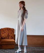 楽ちんカットソーロングワンピースsdp0086 グレー