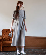 楽ちんカットソーロングワンピースsdp0086 グレー