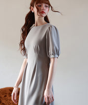 楽ちんカットソーロングワンピースsdp0086 グレー