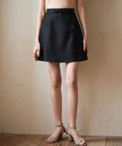 ペチパンツ付きミニ丈スカートsdp0094 ブラック