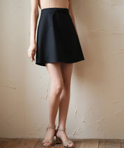ペチパンツ付きミニ丈スカートsdp0094 ブラック