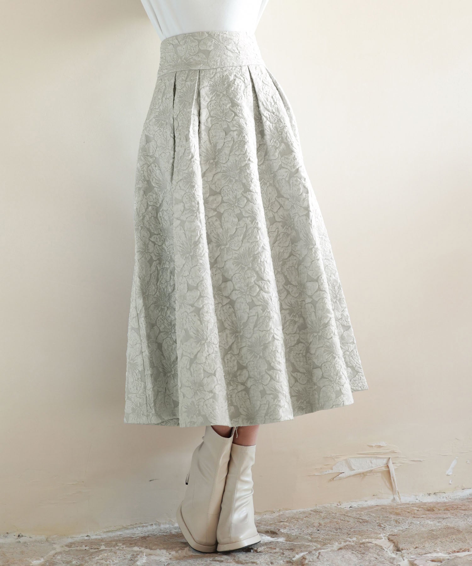 フクレジャガードフレアハイウエストスカートsdp0118-102-18