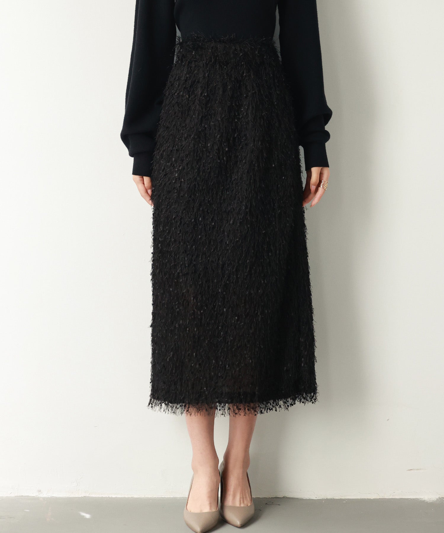 ふわふわシャギーナロースカートsdp0134-102-8