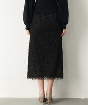 ふわふわシャギーナロースカートsdp0134 ブラック