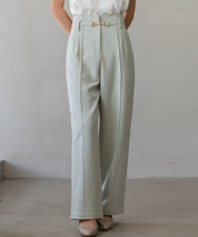 【生地リニューアル】スカラップハイウエストパンツsdp0172b-102-50