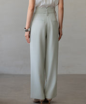 【生地リニューアル】スカラップハイウエストパンツsdp0172b ミント