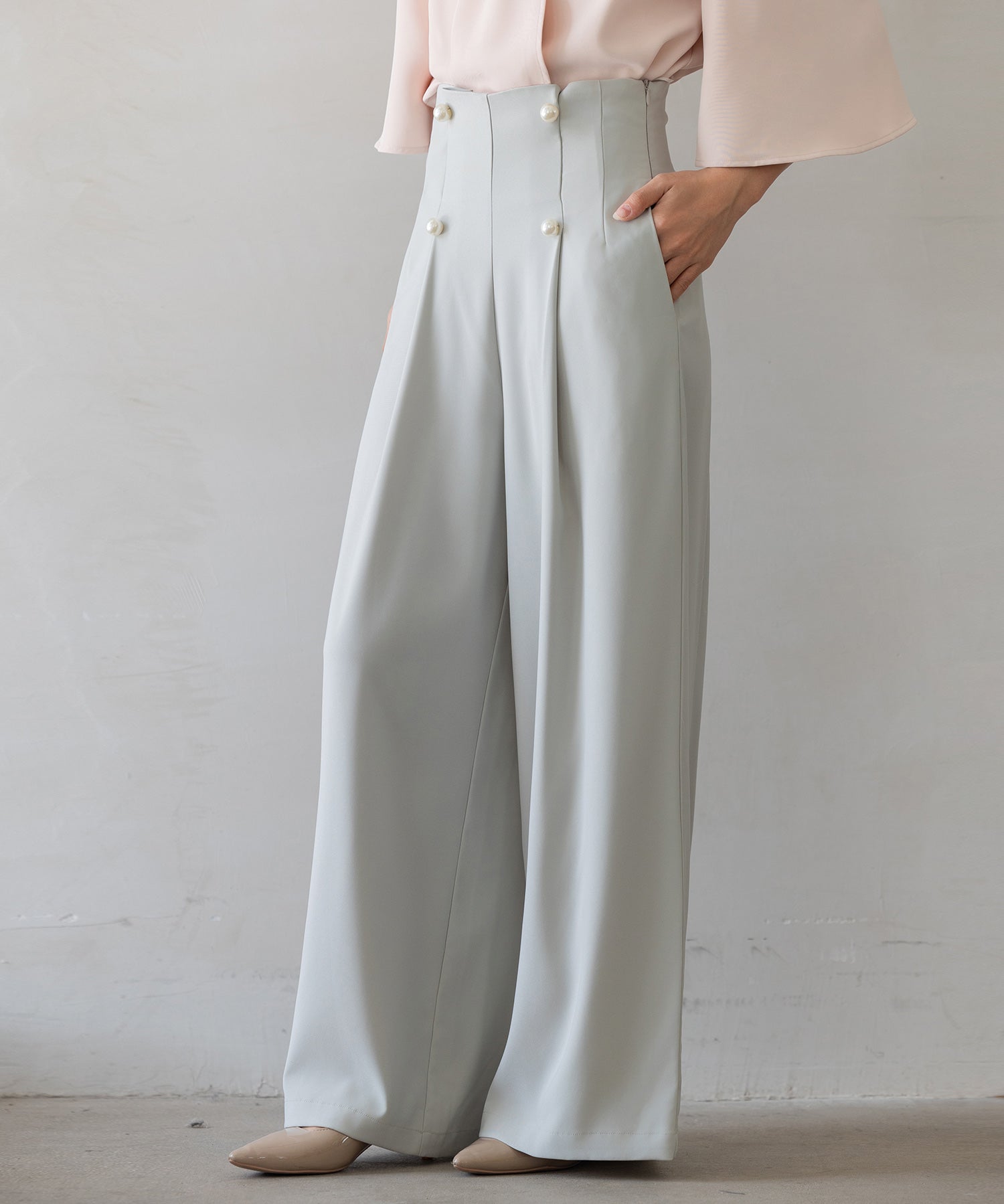 【生地リニューアル】フロントパールワイドパンツsdp0174b-102-37