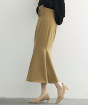 ハイウエストマーメイドスカートsdp0197 ブラウン