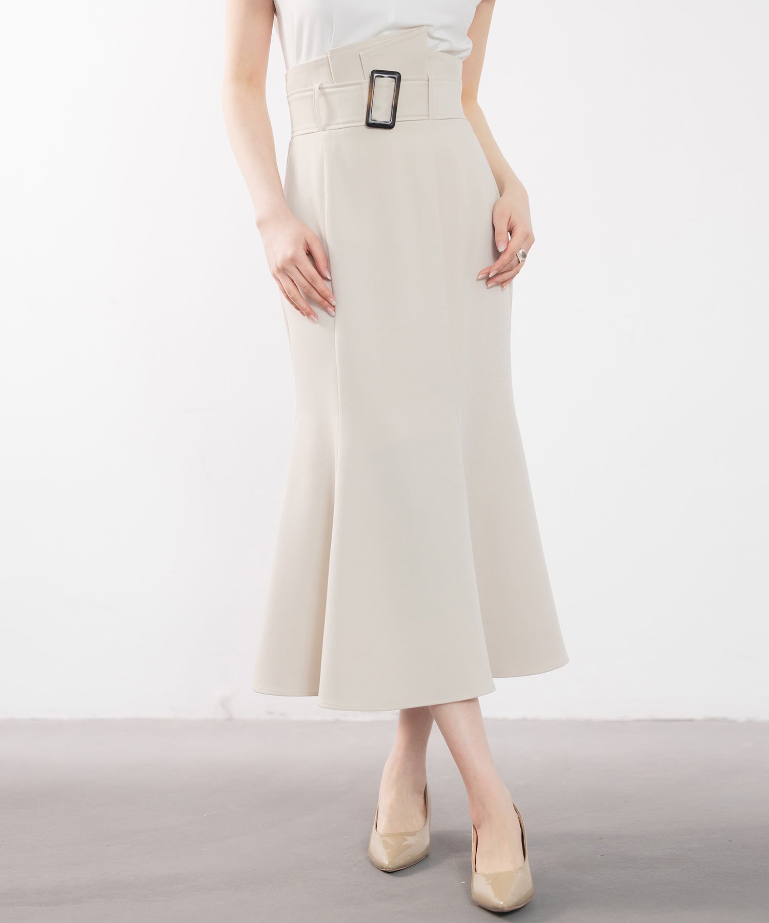 ハイウエストマーメイドスカートsdp0197 アイボリー – [公式]SAISON DE