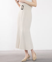 ハイウエストマーメイドスカートsdp0197 アイボリー