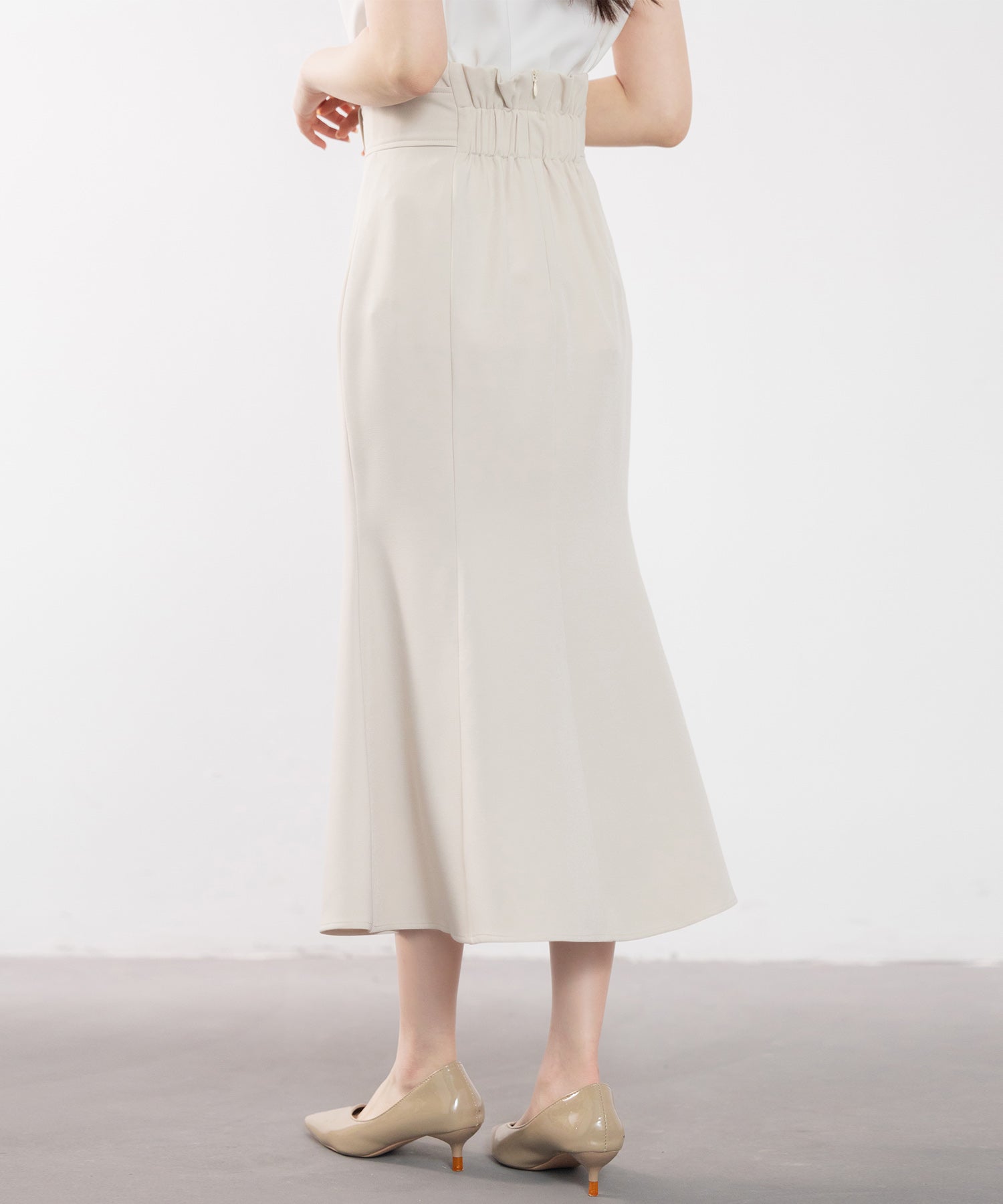 ハイウエストマーメイドスカートsdp0197 アイボリー
