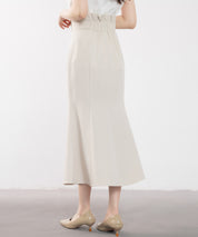 ハイウエストマーメイドスカートsdp0197 アイボリー