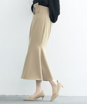 ハイウエストマーメイドスカートsdp0197 ライトブラウン