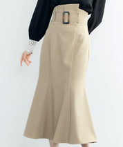 ハイウエストマーメイドスカートsdp0197 ライトブラウン