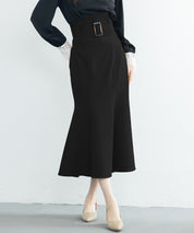 ハイウエストマーメイドスカートsdp0197 ブラック