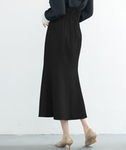 ハイウエストマーメイドスカートsdp0197 ブラック