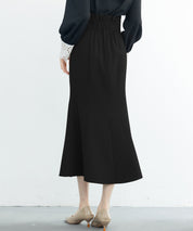 ハイウエストマーメイドスカートsdp0197 ブラック