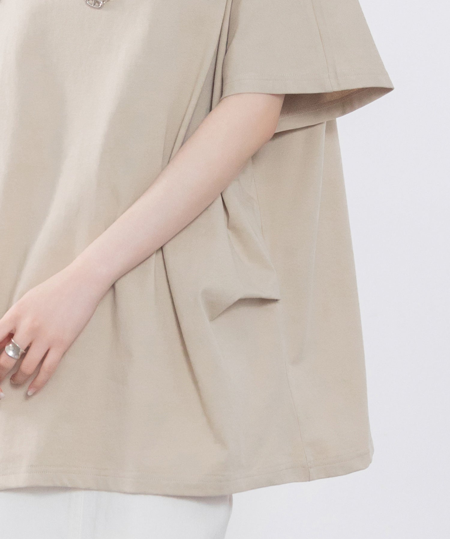 ボートネックカットソーTシャツsdp0198 ベージュ