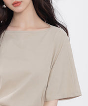 ボートネックカットソーTシャツsdp0198 ベージュ