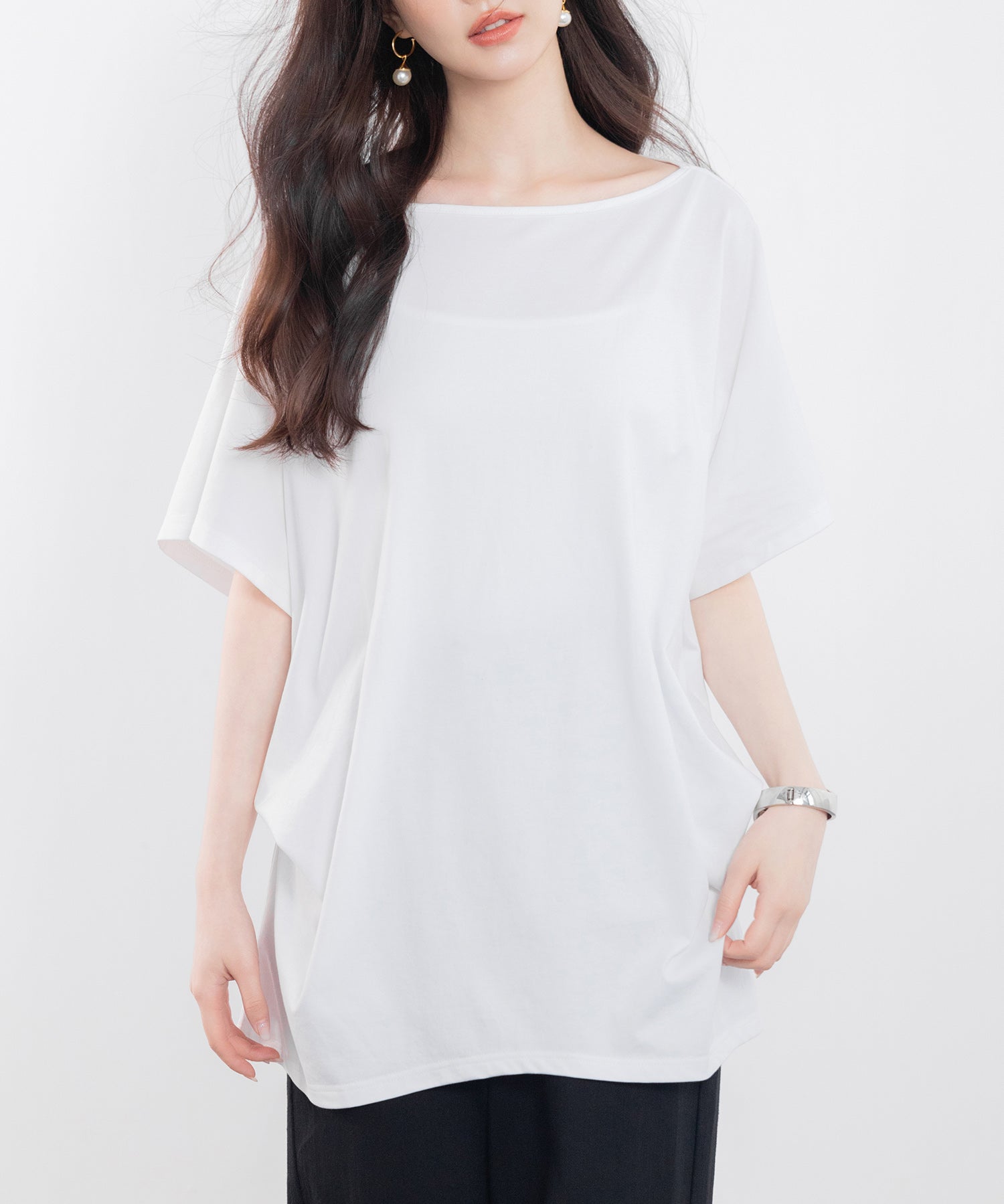 ボートネックカットソーTシャツsdp0198-101-1