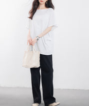 ボートネックカットソーTシャツsdp0198 ホワイト