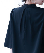 ゴールドモチーフボウタイブラウスsdp0199c ブラック