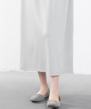 ポンチ素材フレンチスリーブワンピースsdp0201 グレー