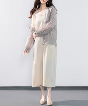 着回し抜群Vネックキャミワンピースsdp0210 ベージュ