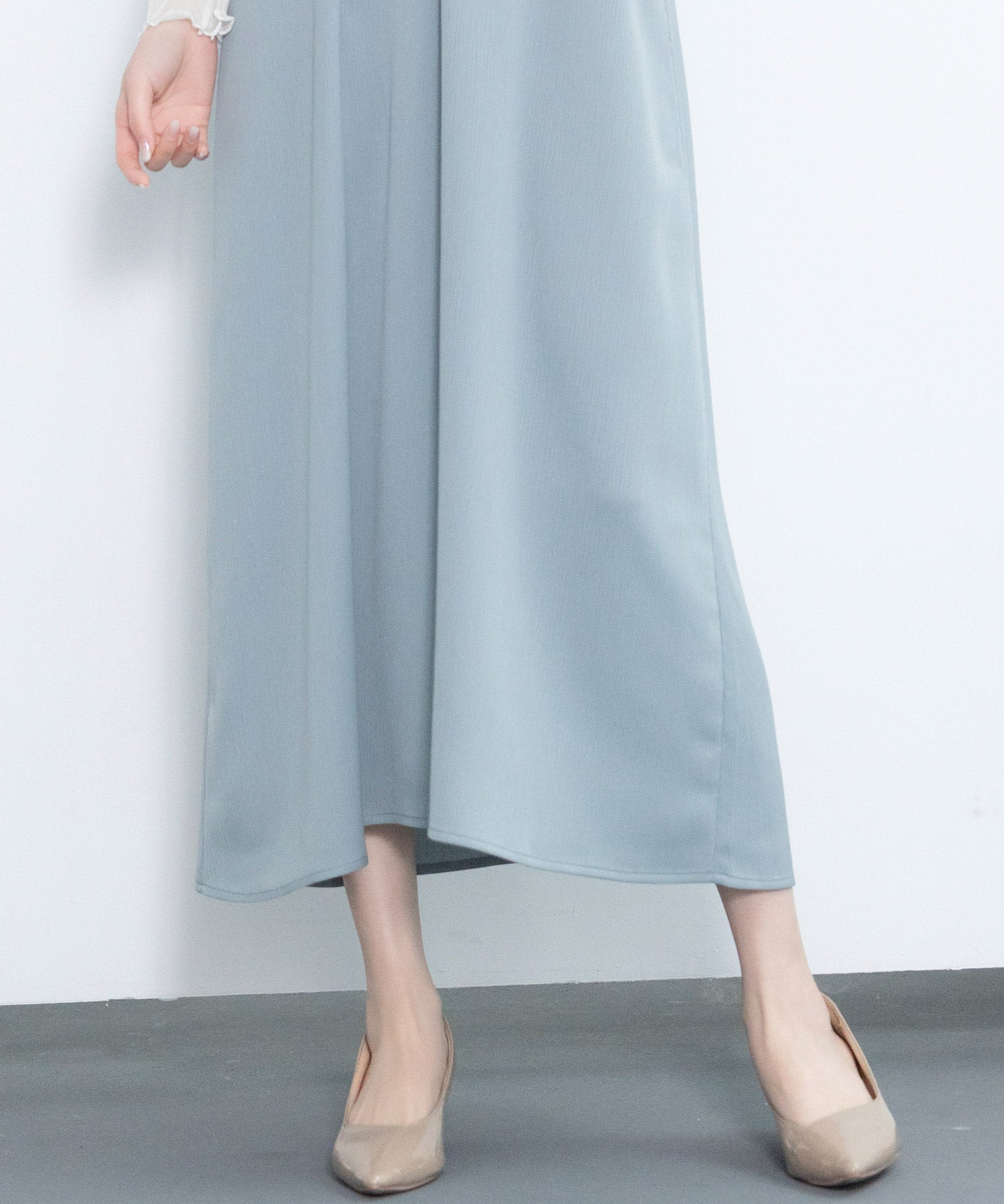 着回し抜群Vネックキャミワンピースsdp0210 ブルーグレー