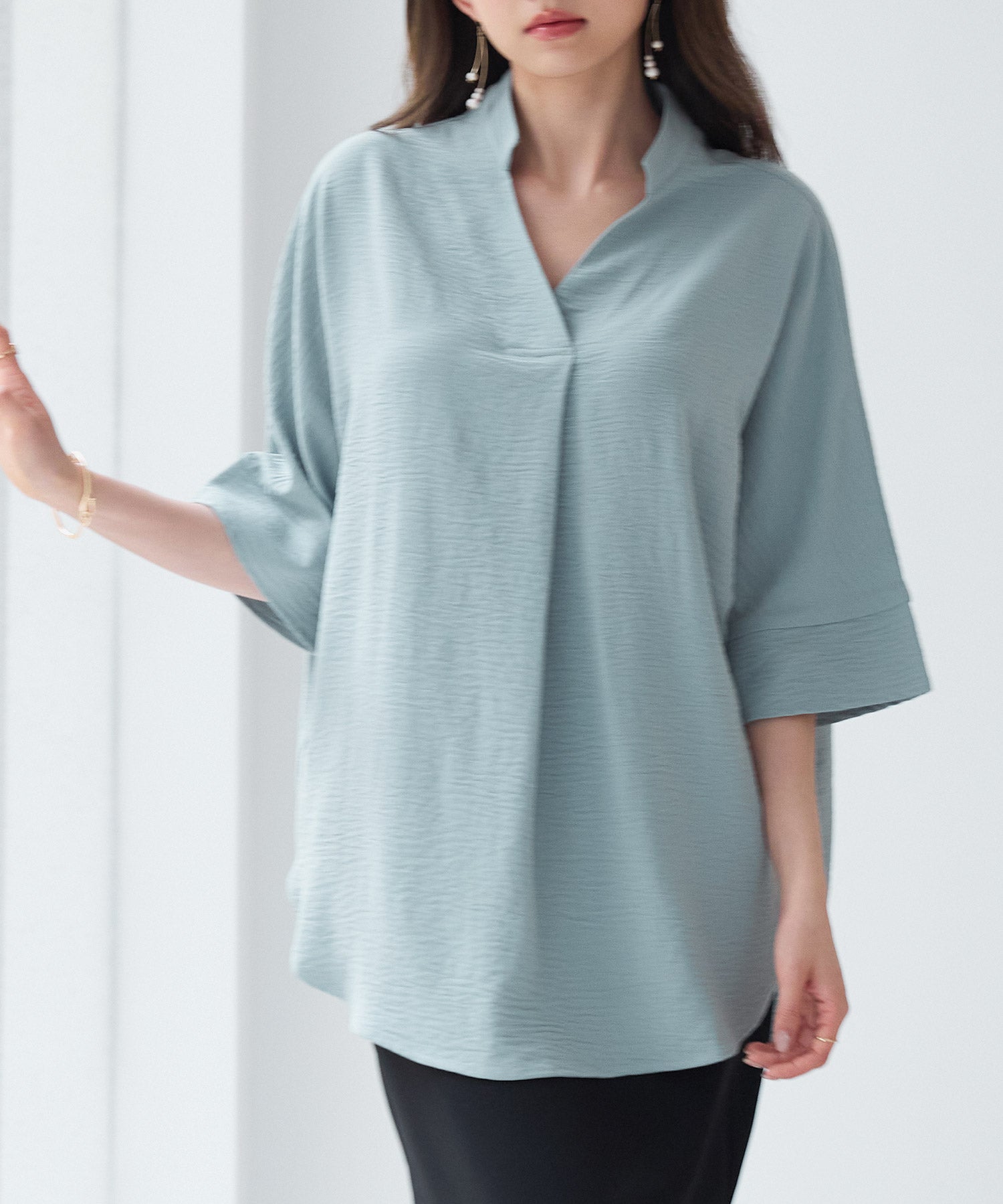 体型カバードルマンスリーブブラウスsdp0215-103-35