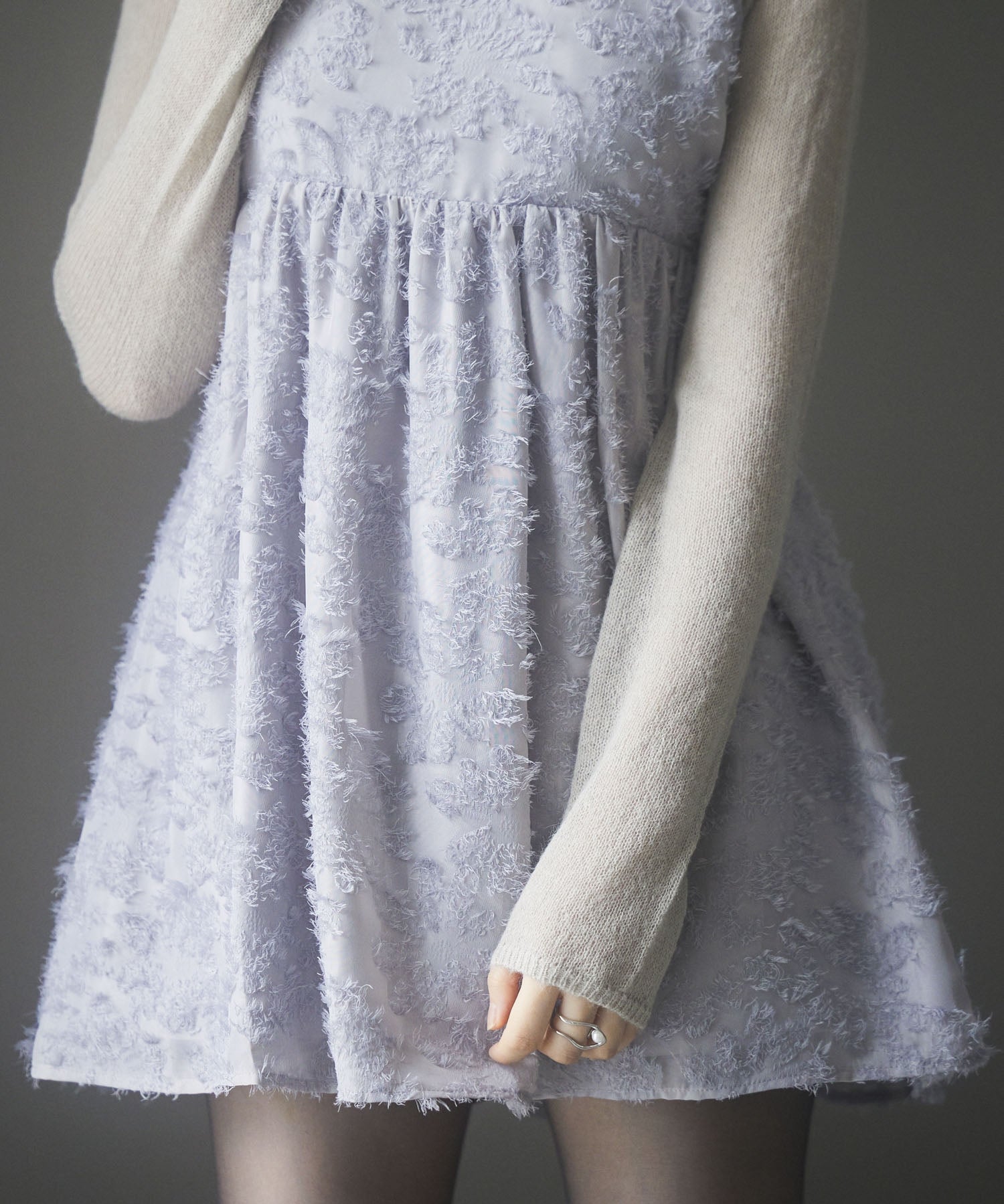 フラワーモチーフキャミトップスsdp0223 グレー