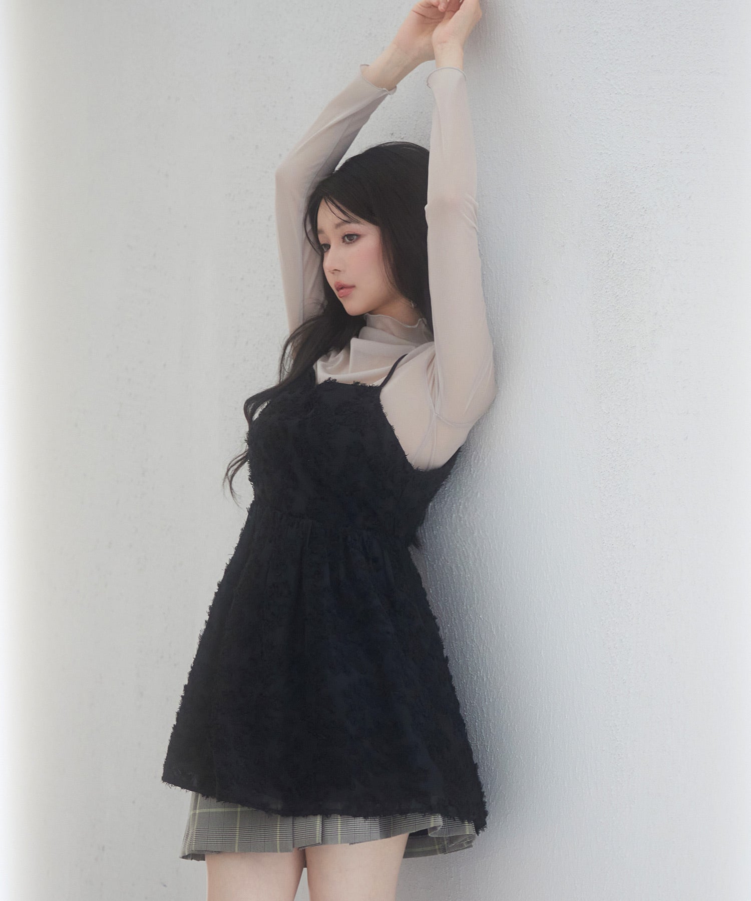 フラワーモチーフキャミトップスsdp0223 ブラック