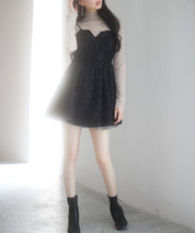 フラワーモチーフキャミトップスsdp0223 ブラック