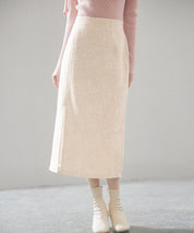 スリット入りラメツイード生地スカートsdp0229-102-17