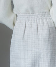 スリット入りラメツイード生地スカートsdp0229 ホワイト